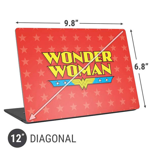 DC Comics Wonder Woman Logo Universal Laptop 12in (9.8 x 6.8in) Skin